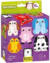 Banana Panda puzzel speelgoed dieren voor peuters - kleurrijke kartonnen puzzels