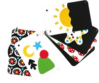 Banana Panda hoogcontrast babykaarten voor baby's 0-3 maanden educatief-2