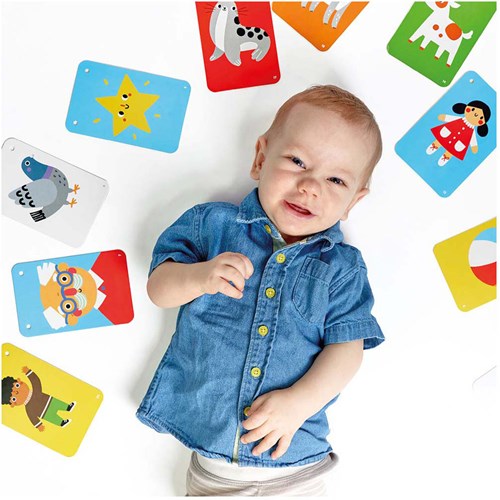 Banana Panda cartes bébé à contraste élevé jouet éducatif 6-9 mois-3