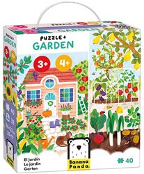 Banana Panda puzzel tuin - educatieve kinderpuzzel fruit en groente
