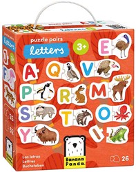 Banana Panda educatieve puzzel letters karton kleurrijk alfabet 26dlg