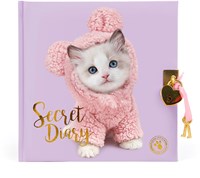 Studio Pets dagboek met slotje - kitten Mousie - roze dagboek