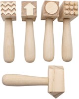 Eduplay ensemble de marteaux en bois jouet - jeu créatif éducatif 5 pièces