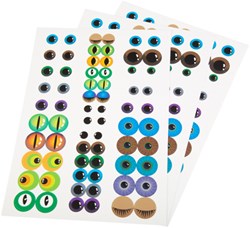 Eduplay autocollants yeux colorés - stickers créatifs 204 pièces
