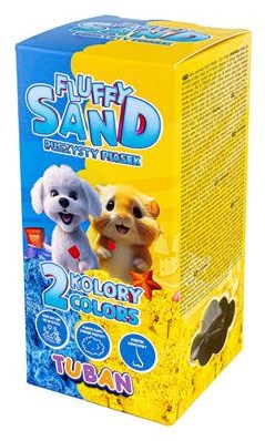 Tuban sable cinétique Fluffy Sand - bleu et jaune - 2 x 70 g sable à modeler-3