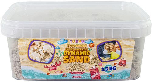 Tuban sable cinétique - sable naturel 2,5 kg dans un récipient réutilisable