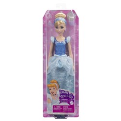Mattel Disney Princess pop Assepoester met accessoires en glitterjurk