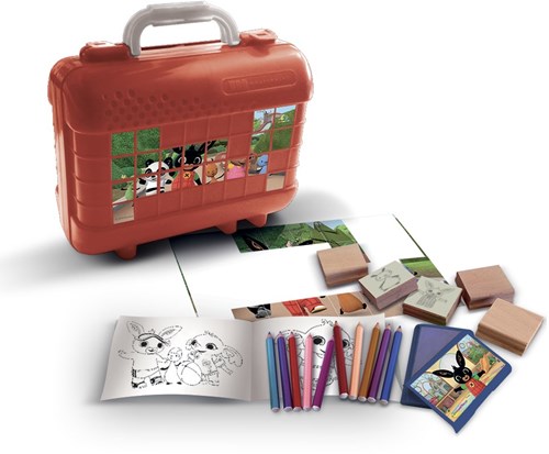 Multiprint valise de tampons et coloriage Bing pour enfants 81 pièces-2