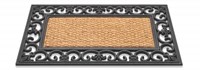 HQ paillasson caoutchouc coco Gazelle 45x75cm tapis d'entrée marron