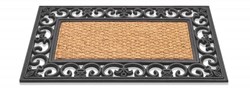 HQ paillasson caoutchouc coco Gazelle 45x75cm tapis d'entrée marron