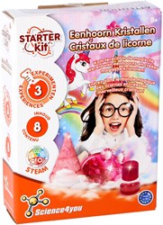 Coffret de jeu science cristaux licorne expérimenter et découvrir