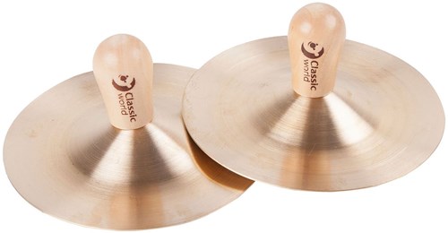 Classic World instrument de musique cymbales métal 15cm pour enfants
