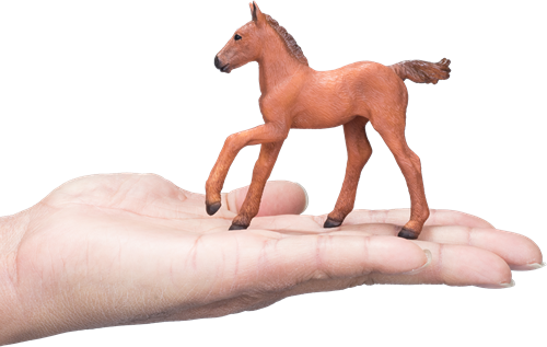 Mojo Horses speelgoed paard Arabisch Veulen Kastanje - 381019-3