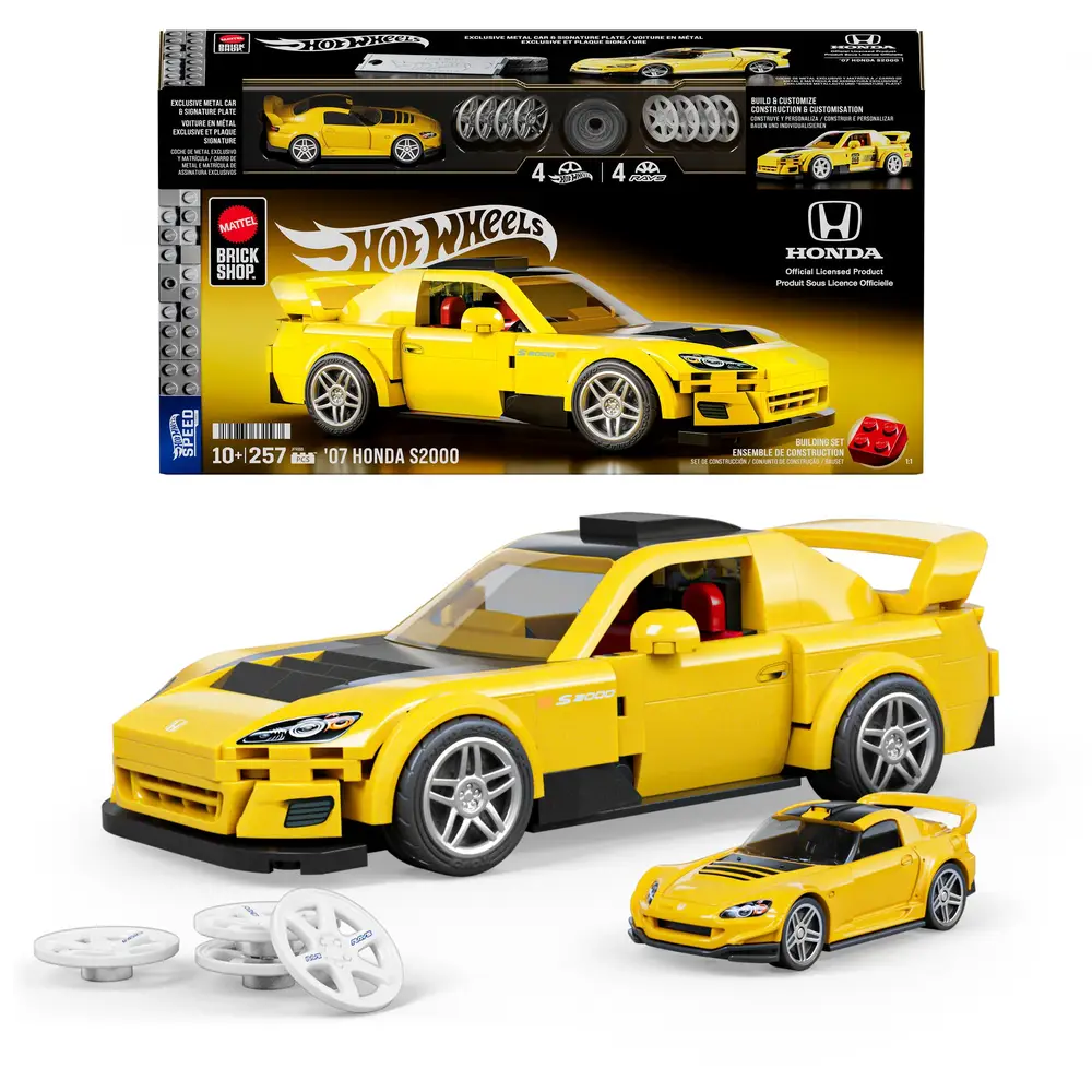 Hot Wheels bouwset speelgoed - Honda S2000 - verzamelmodel auto