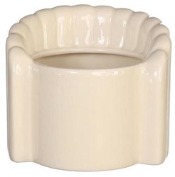 Bloempot Pouff stoel crème Ø8,4x9x9,5cm