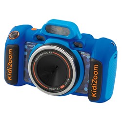 VTech appareil photo enfant KidiZoom Duo FX Bleu - Jouet interactif photo et vidéo