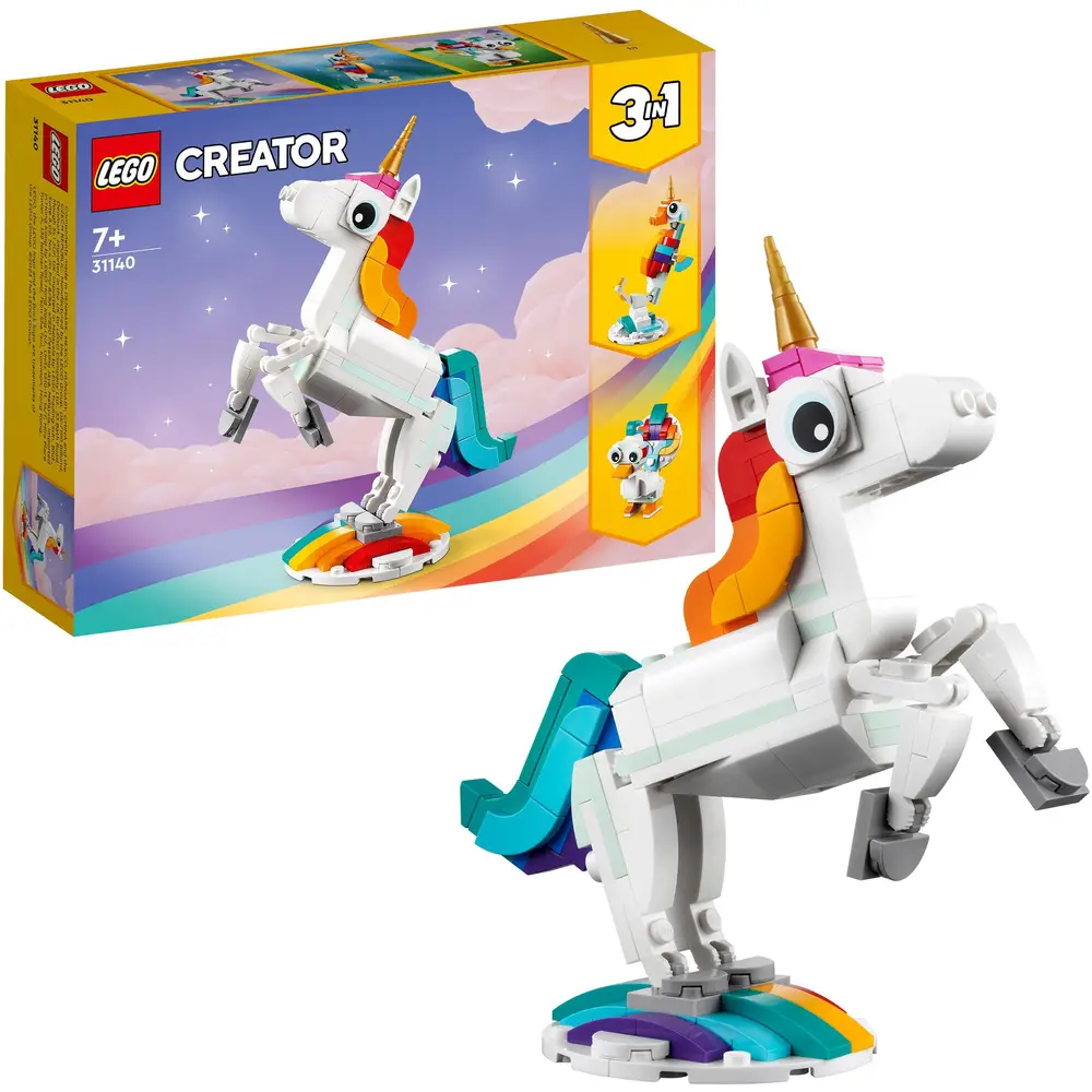 LEGO Creator Licorne Magique Set de Construction - Jouet 3-en-1 31140