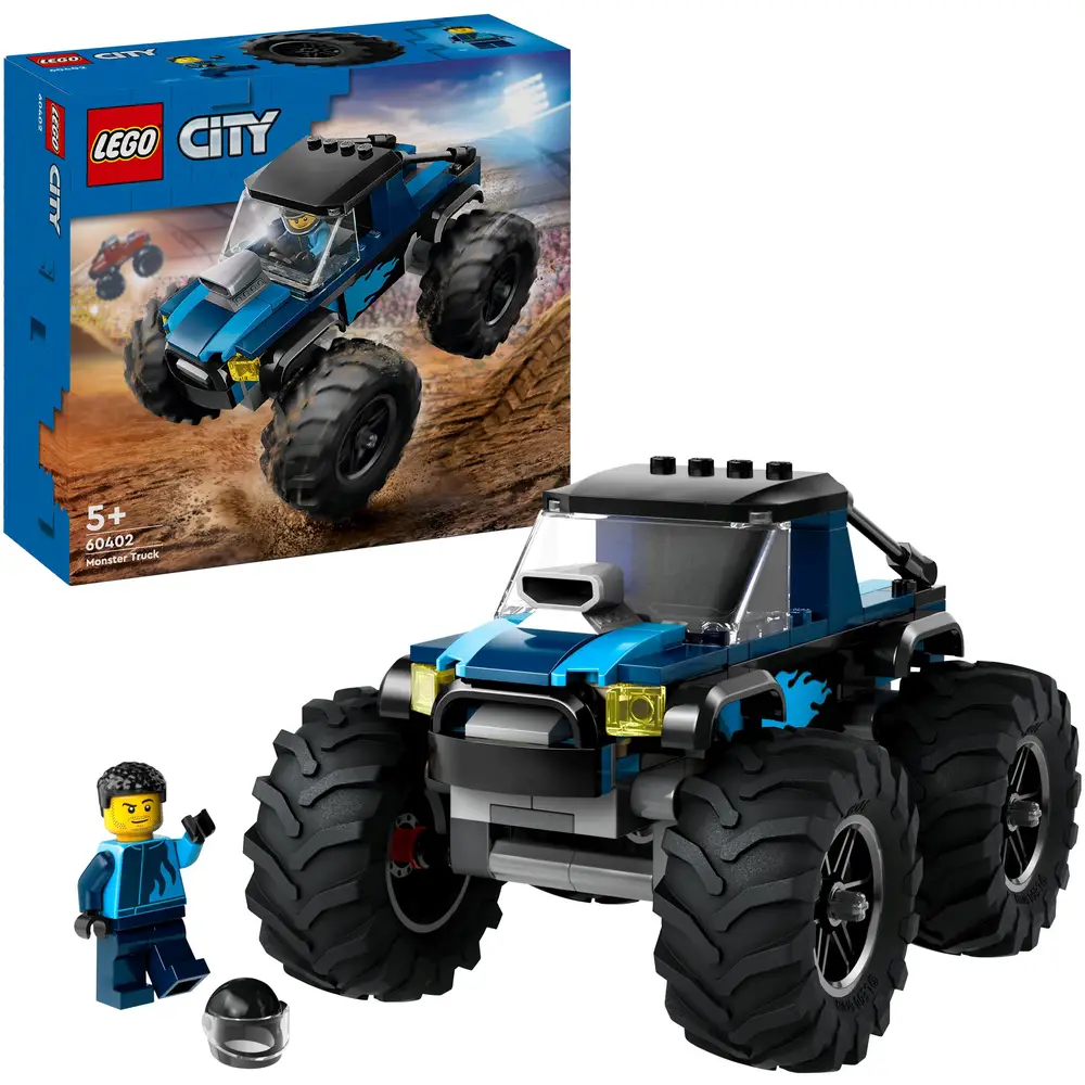 LEGO City voiture jouet monster truck - véhicule tout-terrain bleu