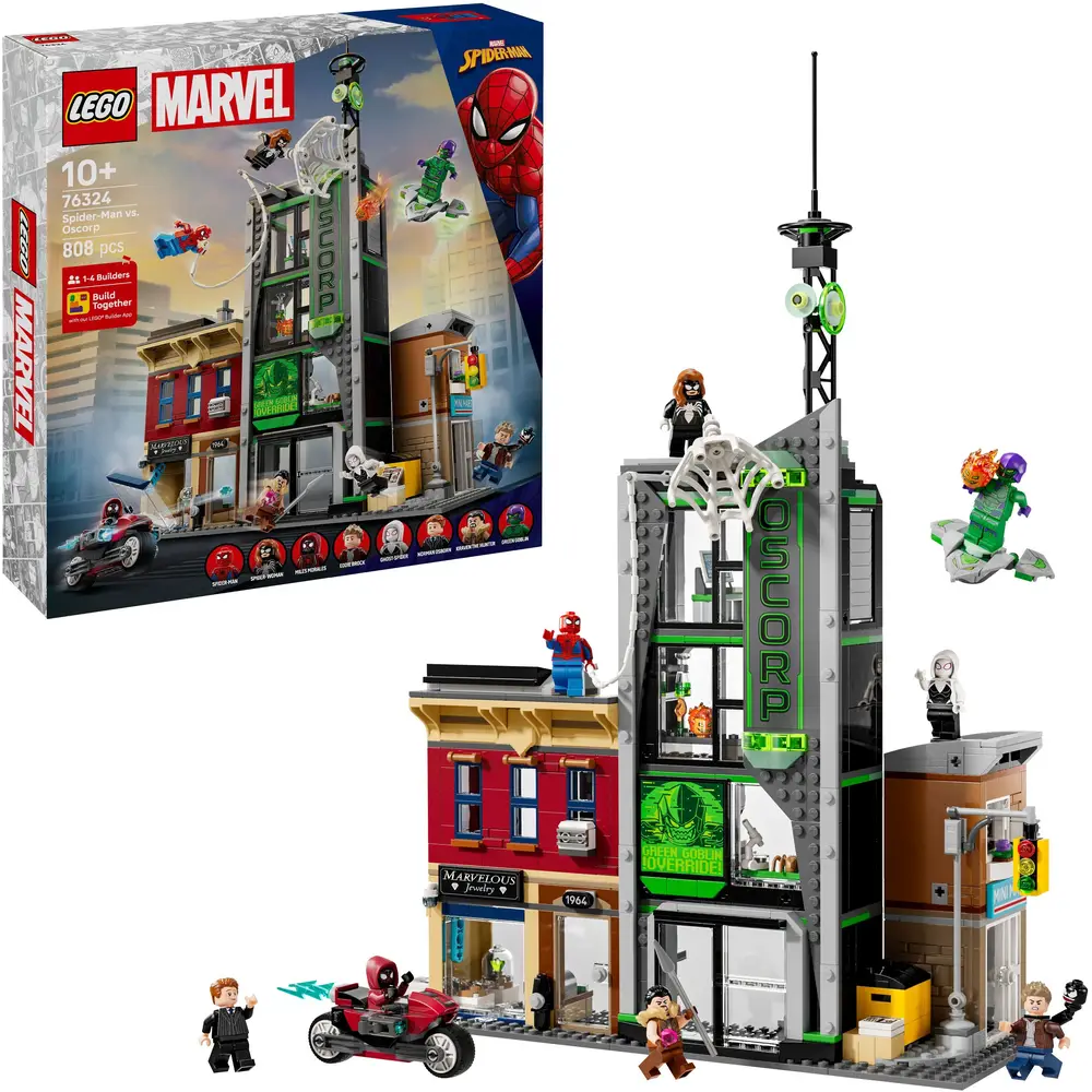 LEGO Super Heroes Spider-Man vs. Oscorp bouwset - speelplezier