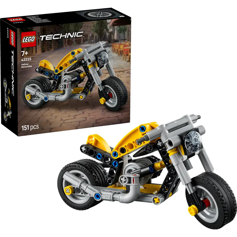 LEGO Technic - Gele Motor Speelgoed voor Kinderen vanaf 7 Jaar - 42225
