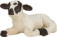 Mojo Farm speelgoed Zwartkopschaap Lam liggend - 387060