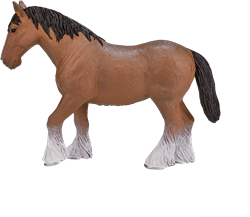 Mojo Horses speelgoed Clydesdale Paard Bruin - 387070