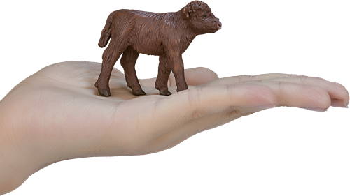 Mojo Jouet de ferme Veau des Highlands - 387202-3