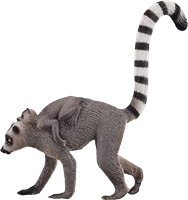 Mojo Wildlife speelgoed Ringstaartmaki met baby - 387237