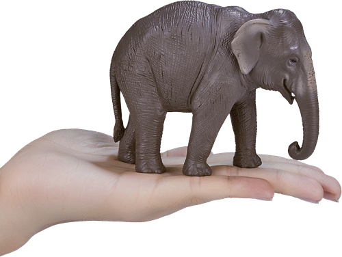 Mojo Wildlife speelgoed Aziatische Olifant - 387266-3