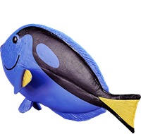 Mojo Sealife speelgoed Blauwe Tang Vis - 387269