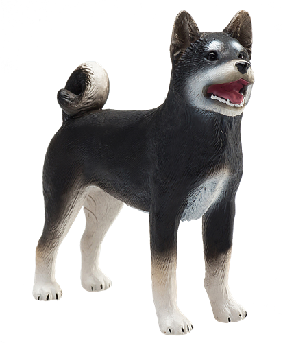 Mojo Jouet Animaux Shiba Inu Noir - 387363-2