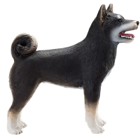 Mojo Pets speelgoed Shiba Inu Zwart - 387363