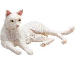 Mojo Pets speelgoed Kat Liggend Wit - 387368