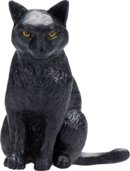 Mojo Jouet Animaux Chat Assis Noir - 387372