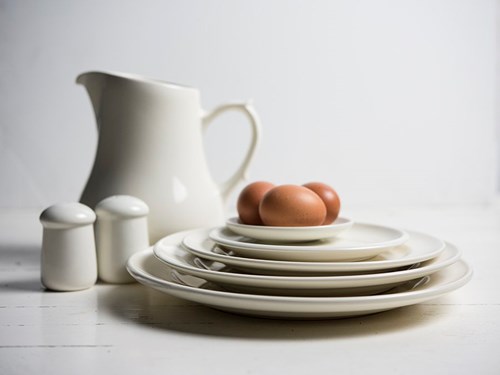Diep bord crème aardewerk Kitchen 24cm - servies klassieker-2