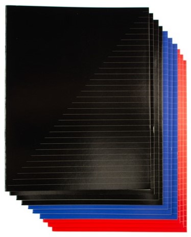 10 schriften 80 blz gelinieerd A5 basic