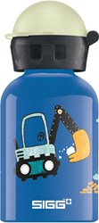 SIGG drinkfles bouwplaats blauw 0,3L - aluminium kinderfles BPA-vrij