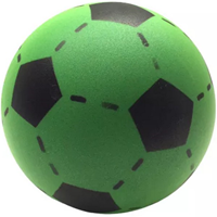 Twisk jouet d'extérieur ballon de football en mousse vert 20 cm pour enfants