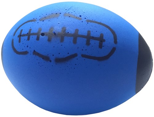 Foam rugbybal blauw 24,5*18 cm