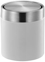 EKO tafelafvalbak Fandy 1,5 liter - wit - RVS - prullenbak