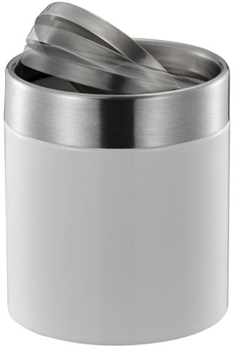 EKO tafelafvalbak Fandy 1,5 liter - wit - RVS - prullenbak-3