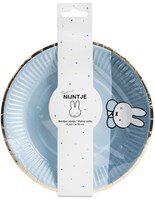 Haza assiettes de fête Miffy bleu avec bord doré - lot de 8 - anniversaire enfant-2