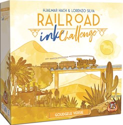 White Goblin Games bordspel Railroad Ink Goudgele versie puzzelspel