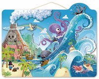 Speedy Monkey - Puzzle magnétique (pirate) 100 pcs 6+ 42x33x1cm