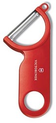 Victorinox dunschiller rood - keukenhulpje rvs kunststof