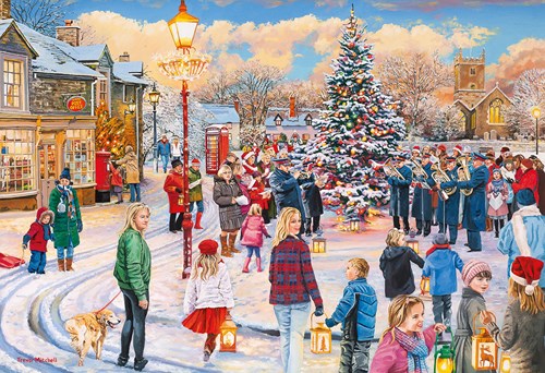 Gibsons 4 Puzzles - Trevor Mitchell - Village Celebrations - 500 Teile-2