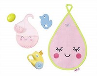 BABY born set d'accessoires de bain - accessoires jouet pour poupée
