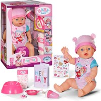 BABY born babypop Emma 43 cm - interactieve pop met accessoires