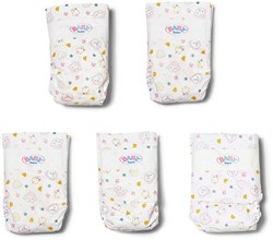 Couches poupée bébé 43 cm - 5 pièces accessoires poupée