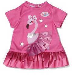 BABY born robe de poupée flamant rose 43 cm - mode vêtements poupée